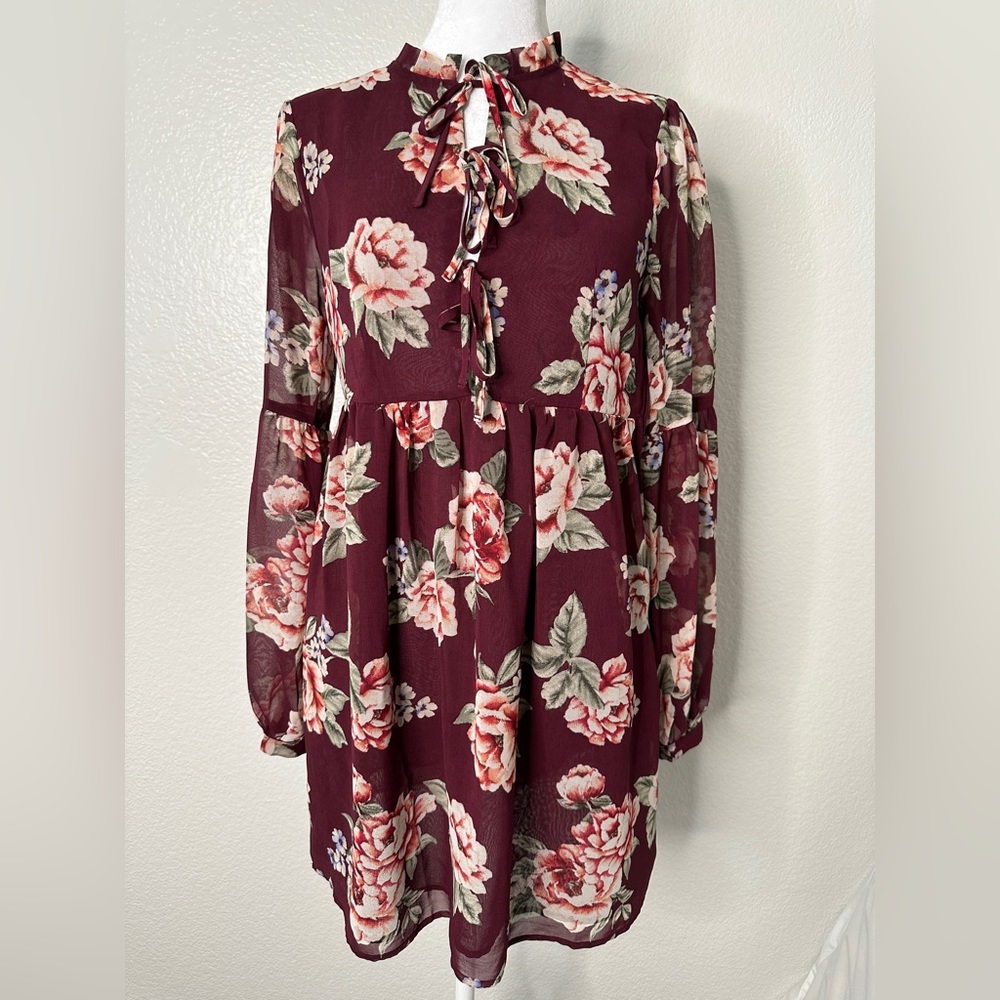 Tie Front Floral Print Forever 21 Sundress